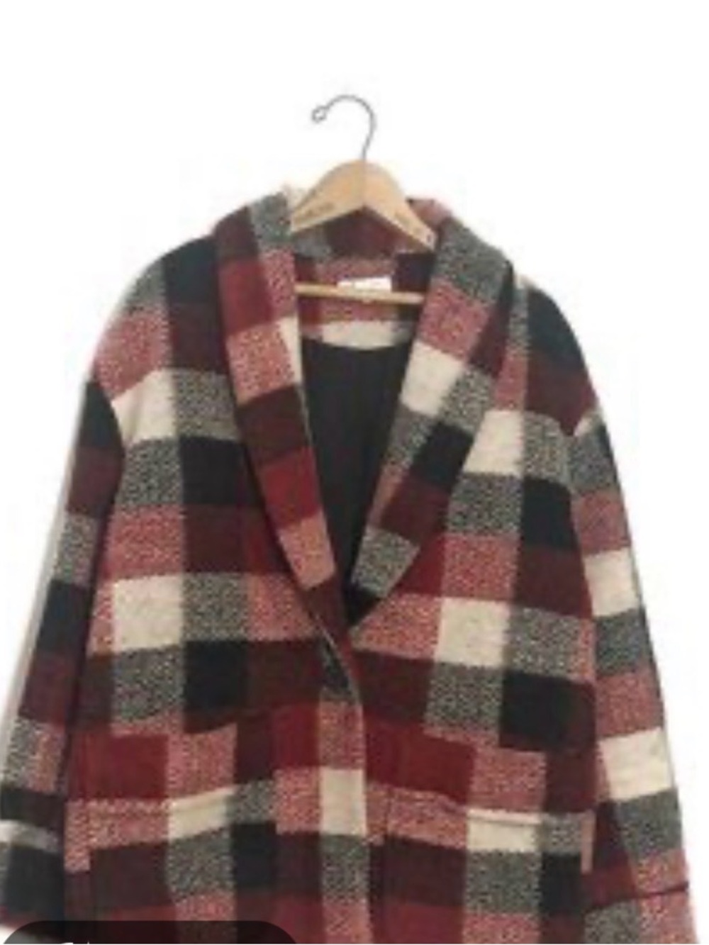Zara TRF Plaid Coat